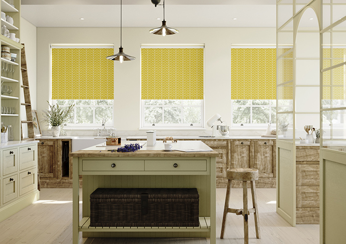 Orla Kiely Linear Stem, Sunflower - Roller Blind - Image 3
